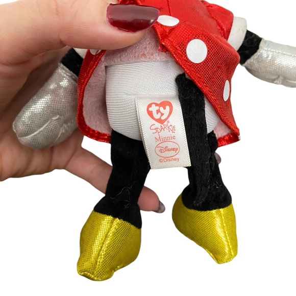 Minnie Mouse Disney Junior Plush Toy 2013 Edition Beanie Baby - Picture 5 of 7